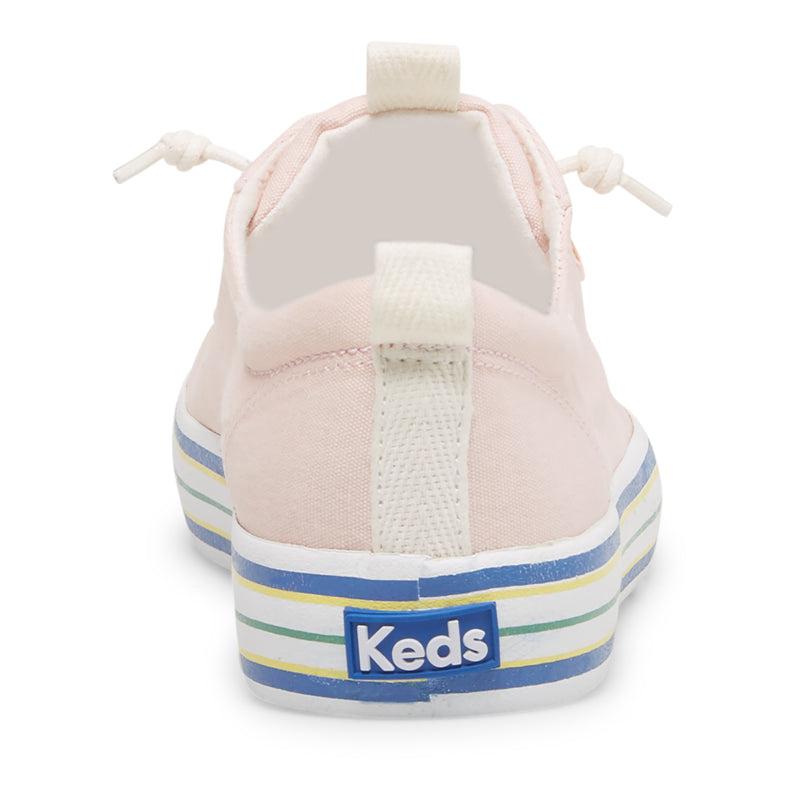 Zapatillas De Lona Keds Kickback Lona Stripe Foxing Mujer Rosas | 34856-CLWI