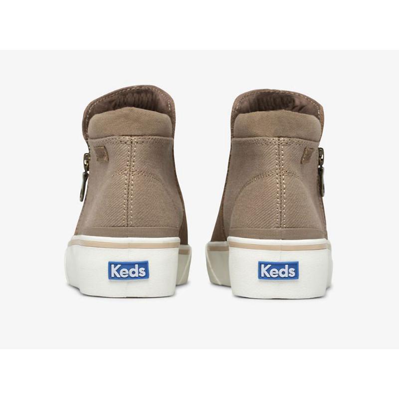 Zapatillas Sin Cordones Keds Cooper Zip Bootie Mujer Marrones | 60458-YWXP